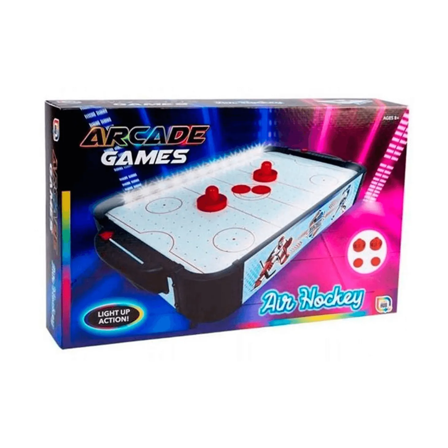 ¡Air Hockey LED para mesa! ¡Diversión luminosa garantizada!