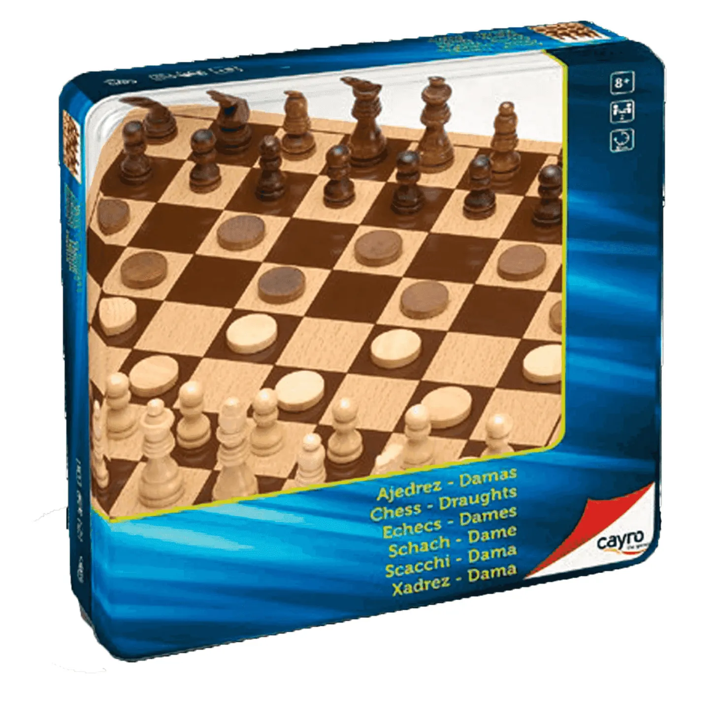 Ajedrez - Damas Caja Metálica | Juego de Mesa