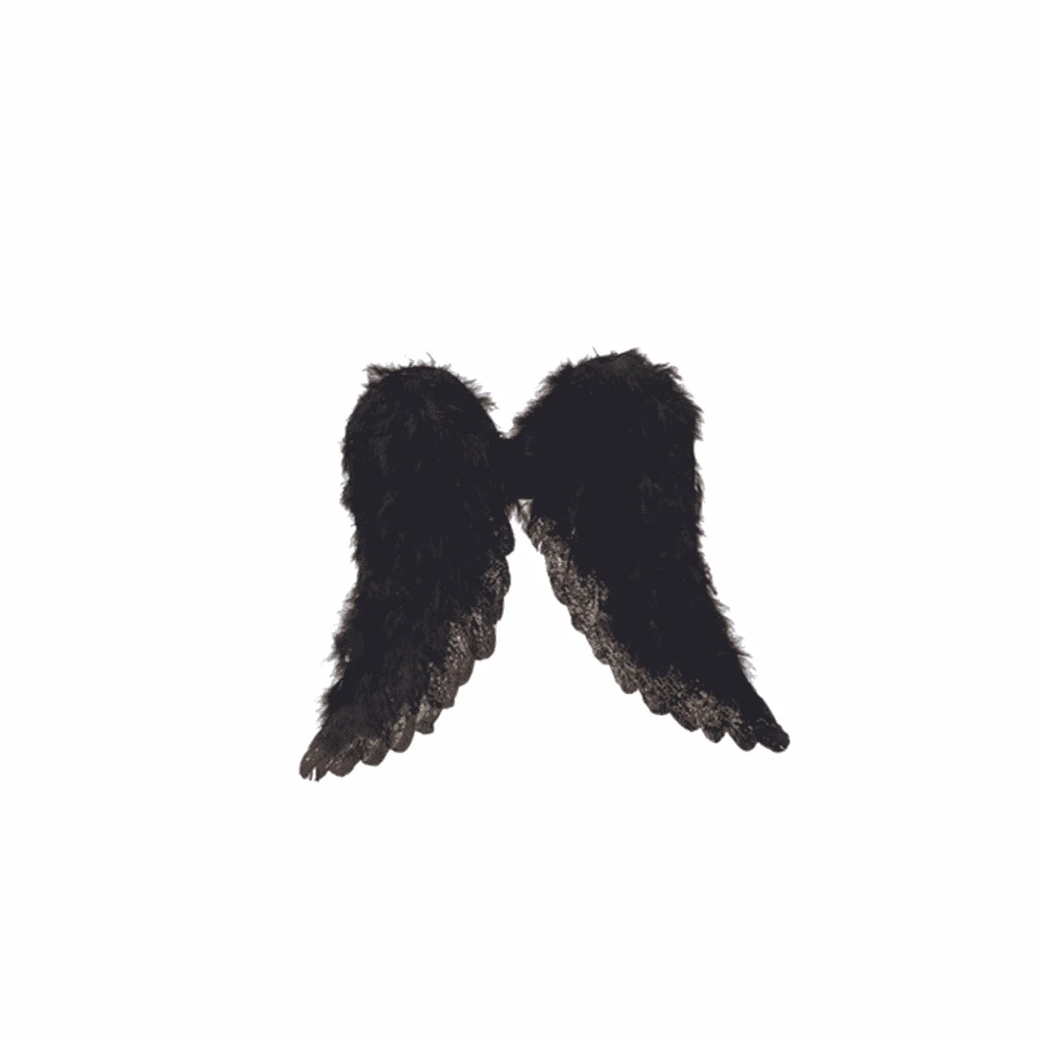 Alas Ángel color negro para disfraz