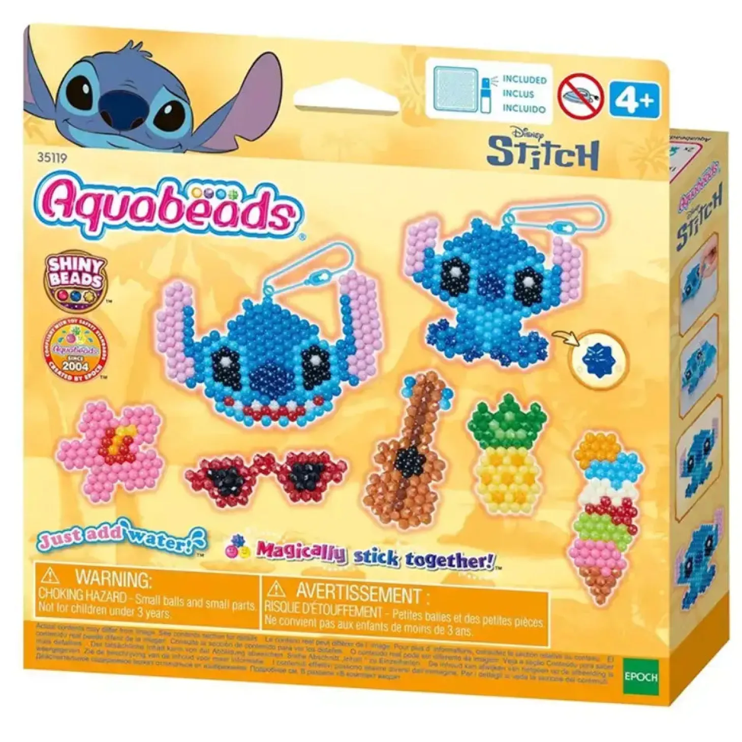 Aquabeads Kit Llaveros Stitch