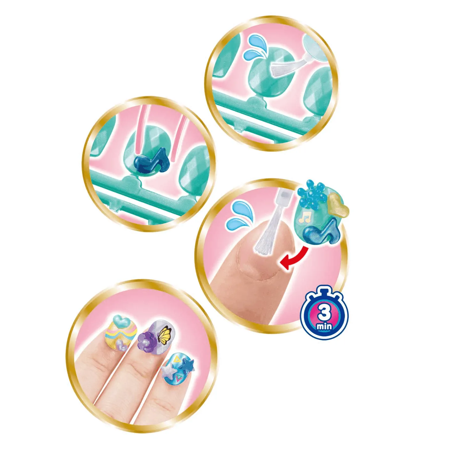 Aquabeads Set de Recambio de Uñas de Ensueño