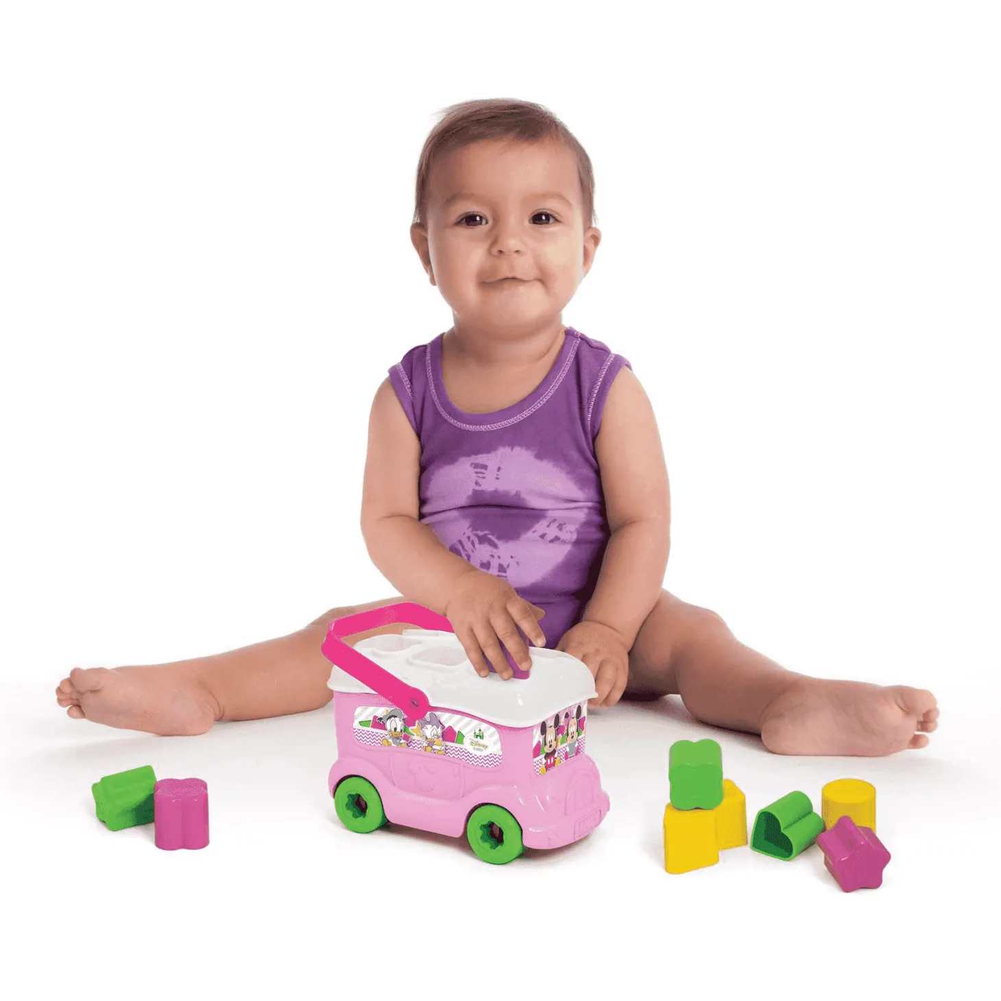 Baby Minnie Autobus Formas y Colores