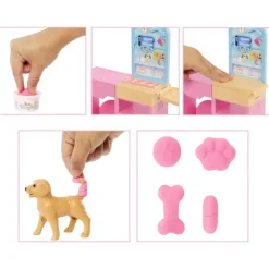 Barbie Clínica Veterinaria – Muñeca, mascotas y más de 10 accesorios con mesa de consulta