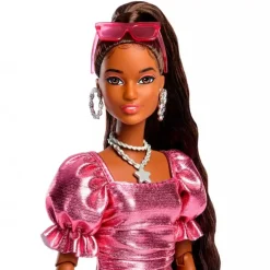 Barbie Deluxe Metallic Bubble Dress Corail