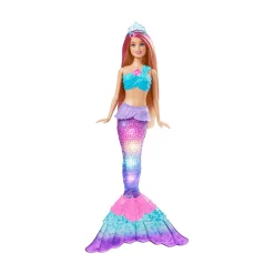 Barbie Dreamtopia Muñeca Malibú Sirena Luces Mágicas 3 años