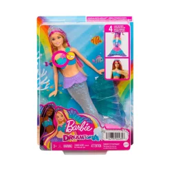 Barbie Dreamtopia Muñeca Malibú Sirena Luces Mágicas 3 años