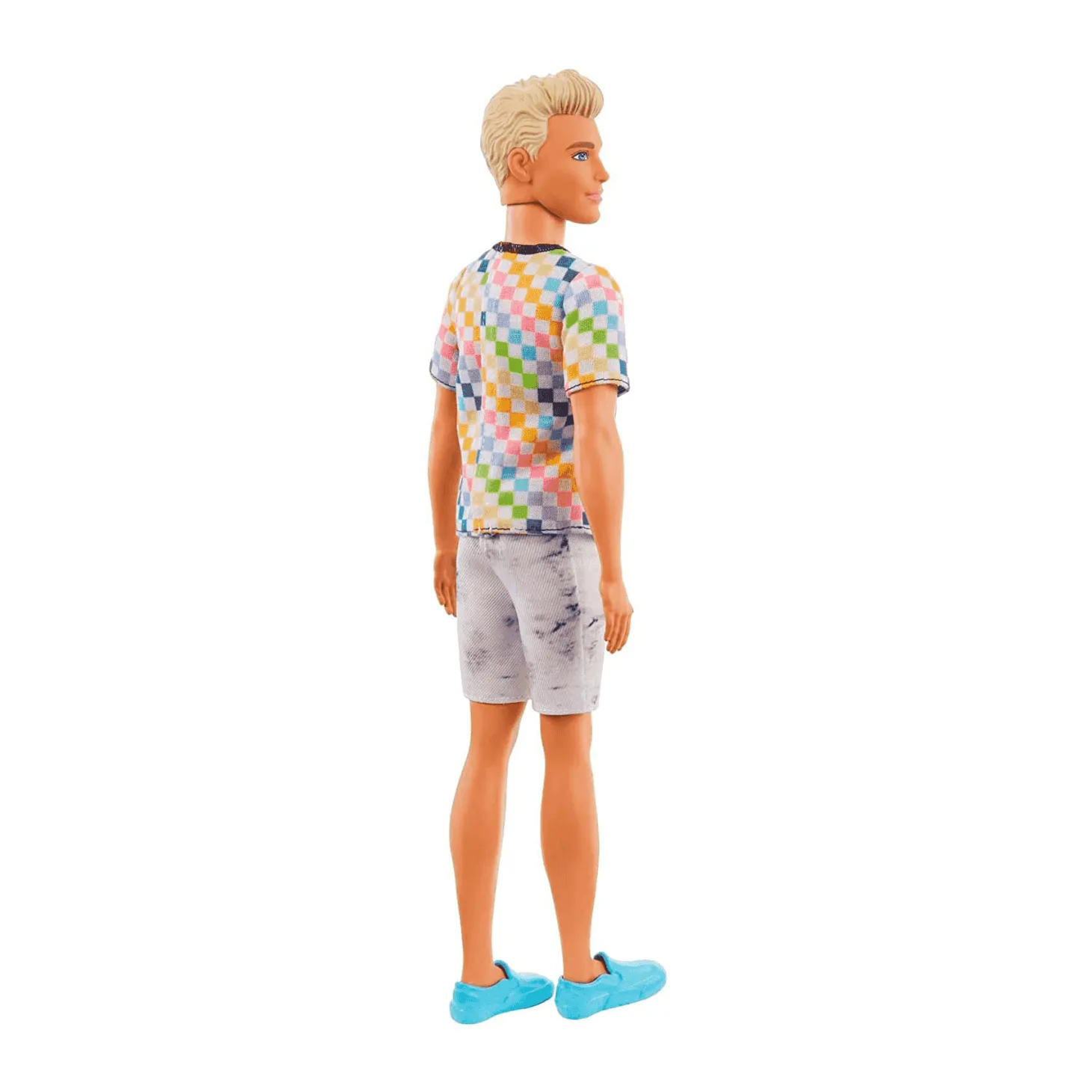 Barbie Ken Fashionista Rubio con Camiseta de Cuadros