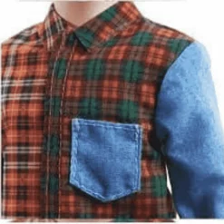 Barbie Ken Fashionistas Muñeco Pelo Morado con Camisa de Cuadros