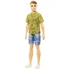 Barbie Ken Fashionistas Muñeco Pelirrojo y Camiseta Amarilla