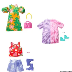 Barbie Look completo Ropa para Muñecas y Accesorios de Juguete Modelos Sutidos 3 años