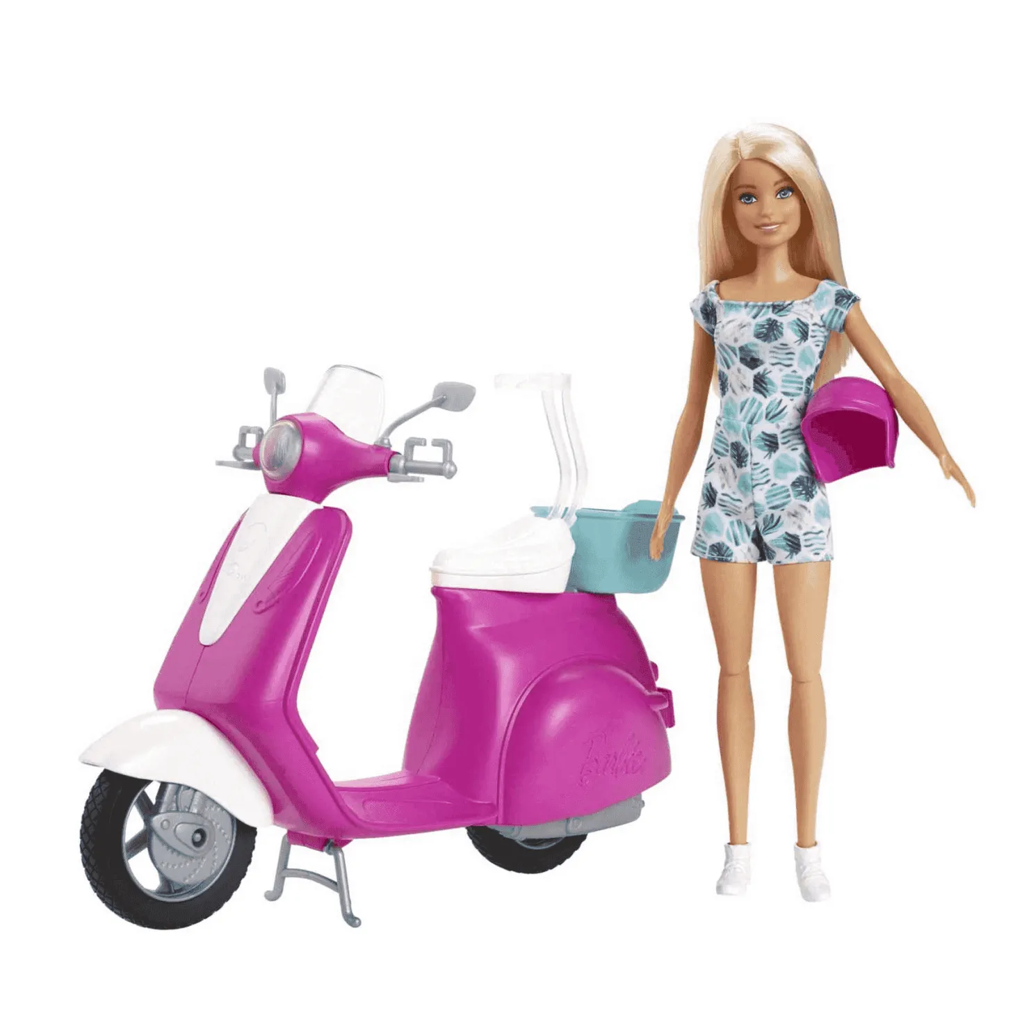 Barbie Moto Rosa con Muñeca 3 años