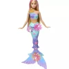Barbie Muñeca Sirena Rubia Mágica de Flores