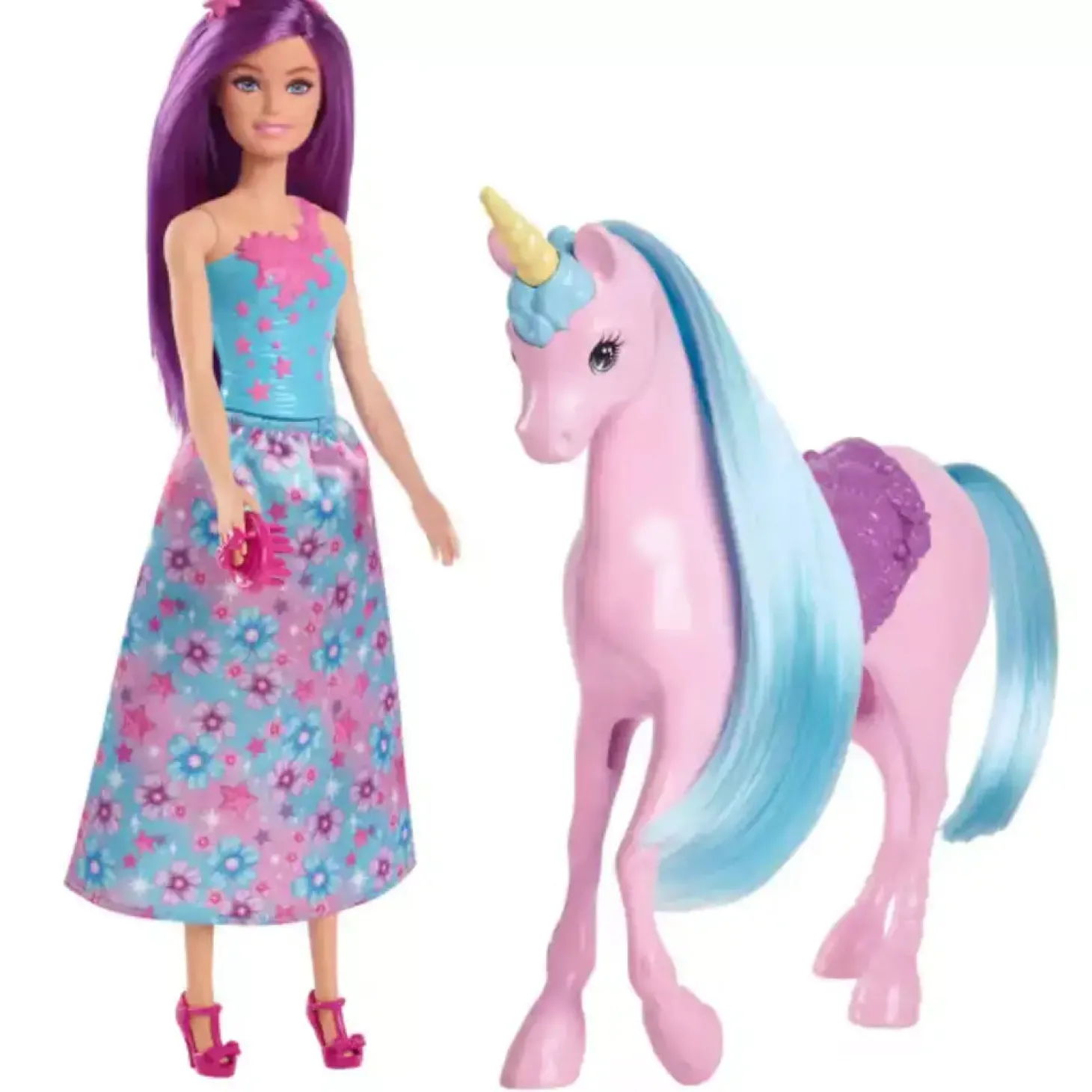 Barbie Muñeca y unicornio - Juguete de Barbie