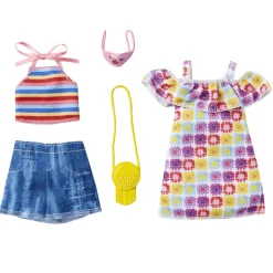 Barbie Pack 2 Looks de moda Ropa para muñecas y accesorios de juguete, regalo para niños y niñas +3