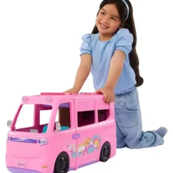 Barbie Súper Caravana DreamCamper Conjunto de juego de vehículo - Juguete de Barbie