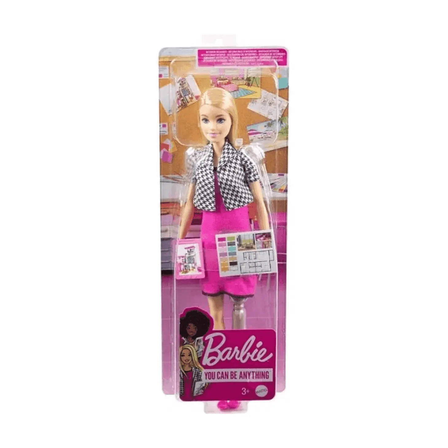 Barbie Tú Puedes Ser Diseñadora Muñeca con Accesorios 3 años