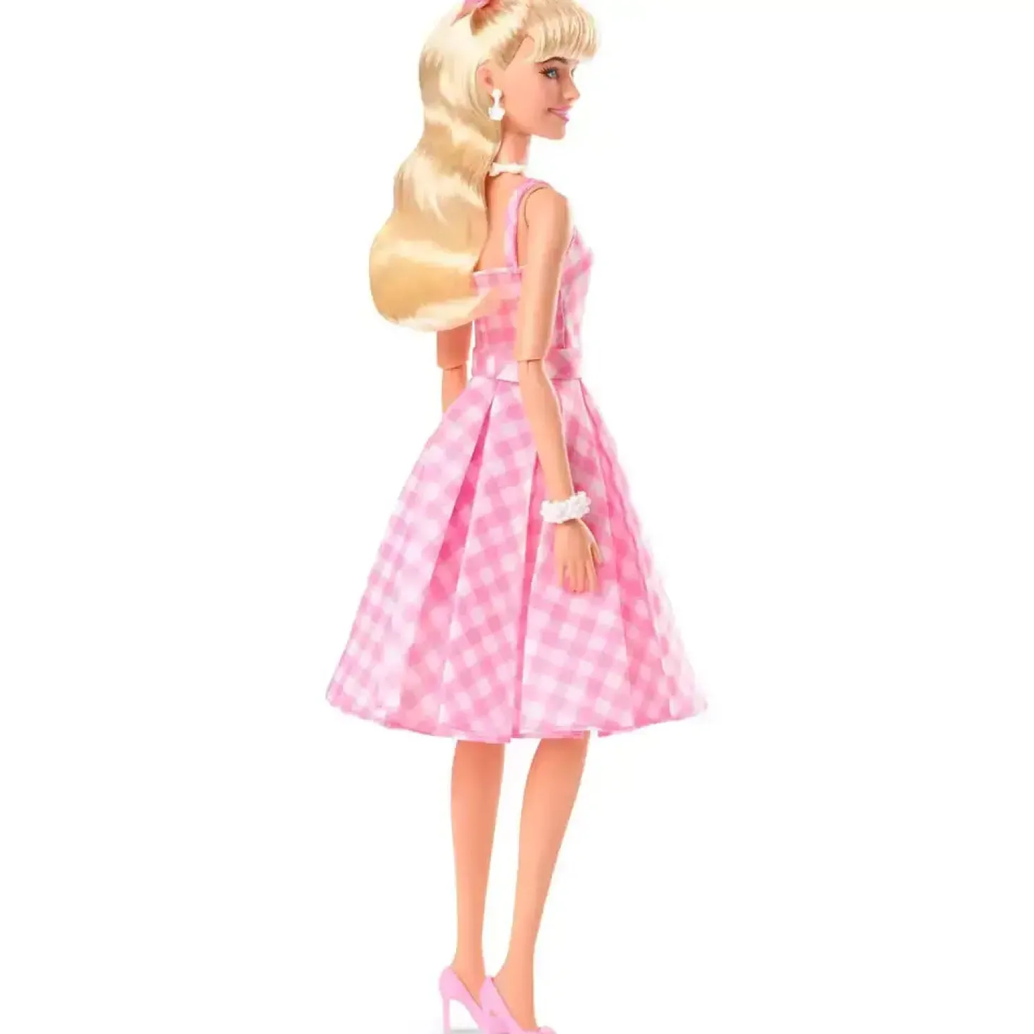 Barbie The Movie Margot Robbie – Vestido vichy rosa