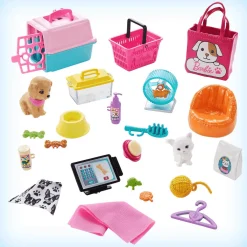 Barbie Tienda de mascotas Muñeca y accesorios para mascotas 3 años