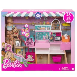 Barbie Tienda de mascotas Muñeca y accesorios para mascotas 3 años