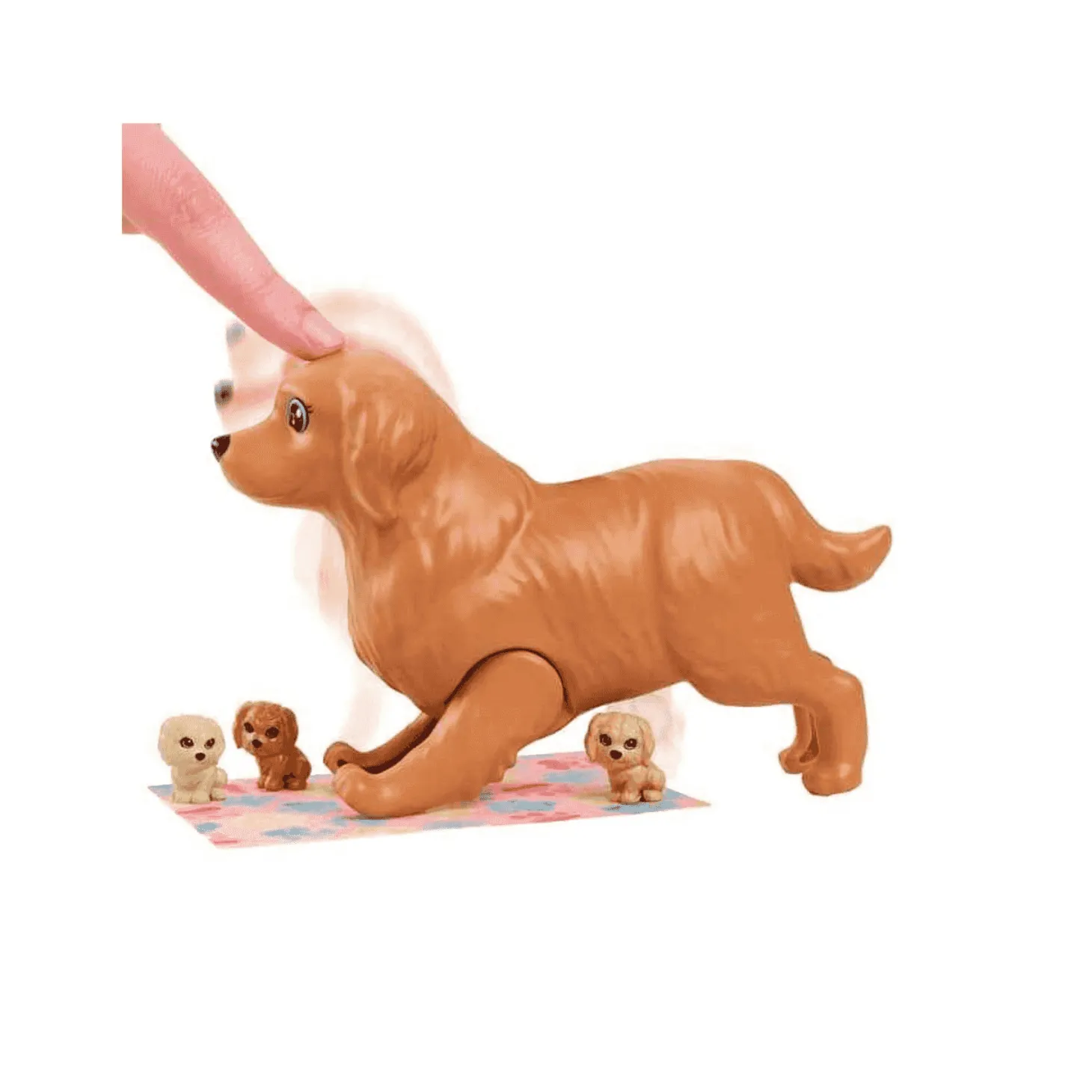 Barbie y sus cachorros Muñeca rubia y perritos de juguete 3 años