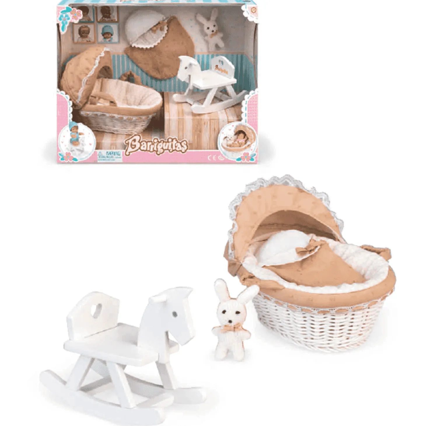 Barriguitas Set De Capazo Caballito Bala