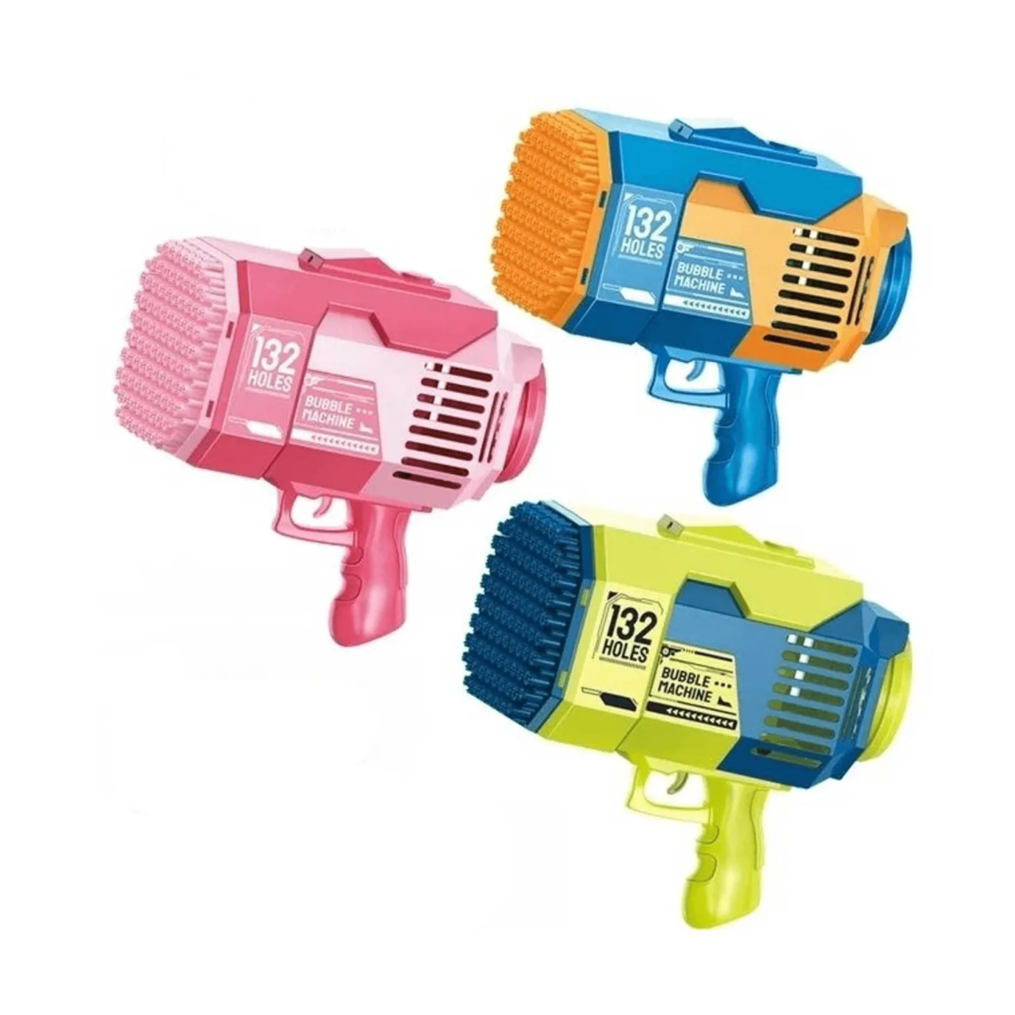 Bazooka Pistola de Burbujas de 132 Agujeros para Niños