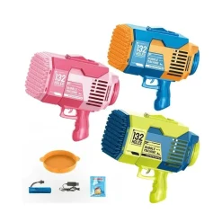 Bazooka Pistola de Burbujas de 132 Agujeros para Niños