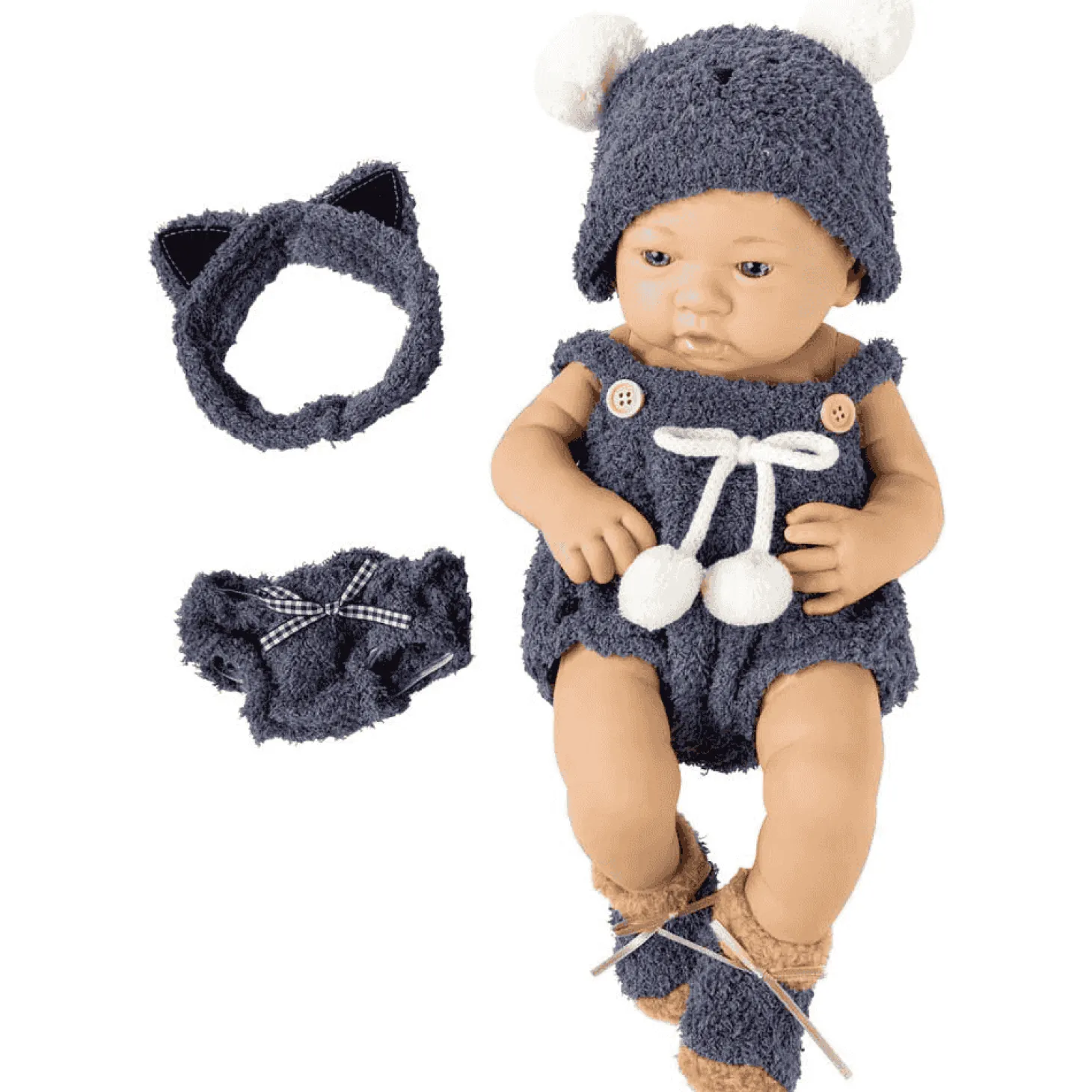 Bebé AnimalitosPequeBB – Muñeco de 33 cm con traje de animalitos (18m+)