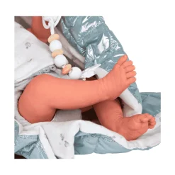 Bebé Reborn Borja gris con Manta 38 cm