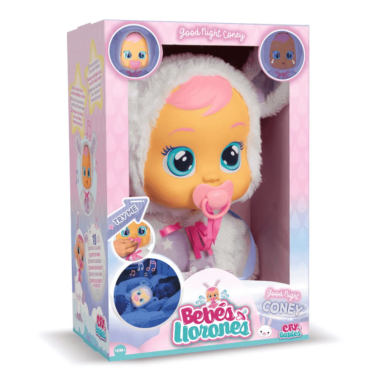 Bebés Llorones Good Night Coney Muñeca