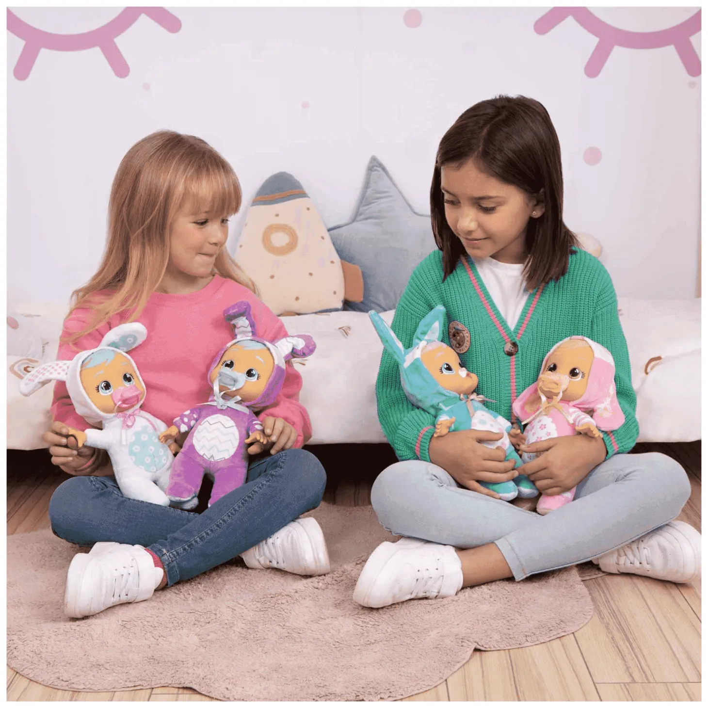 Bebés Llorones Tiny Cuddles Bunnies Lola Muñeca IMC