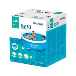 Bestway Piscina Hinchable Redonda Fast Set 244 x 61 cm