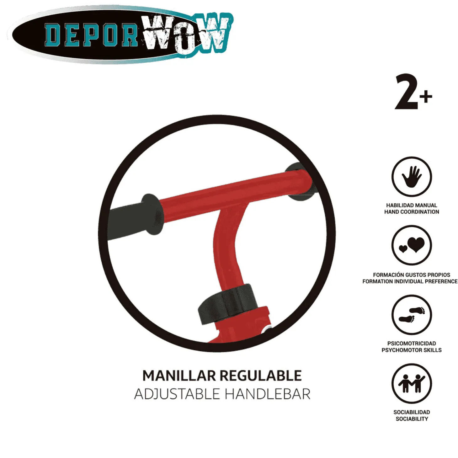 Bici roja sin pedales Toy Planet