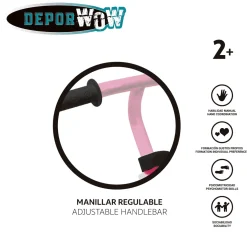 Bici rosa sin pedales Toy Planet