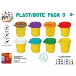 Blíster 8 Botes Plastilina Súper Colores