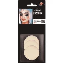Blíster 3 esponjas de maquillaje – Complemento para caracterización Halloween