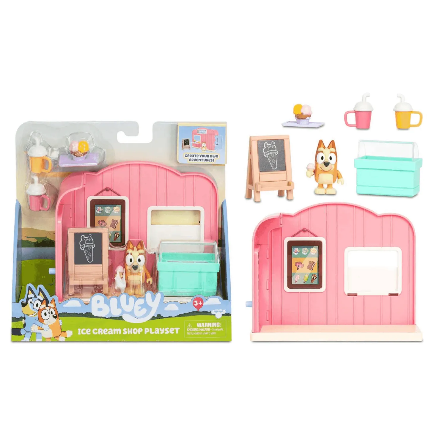 Bluey - Min Playsets Con Figura - Ice cream