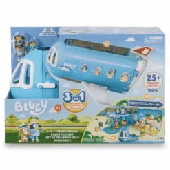 Bluey Avión 3 en 1 - El avión interactivo transformable de Bluey y Bingo