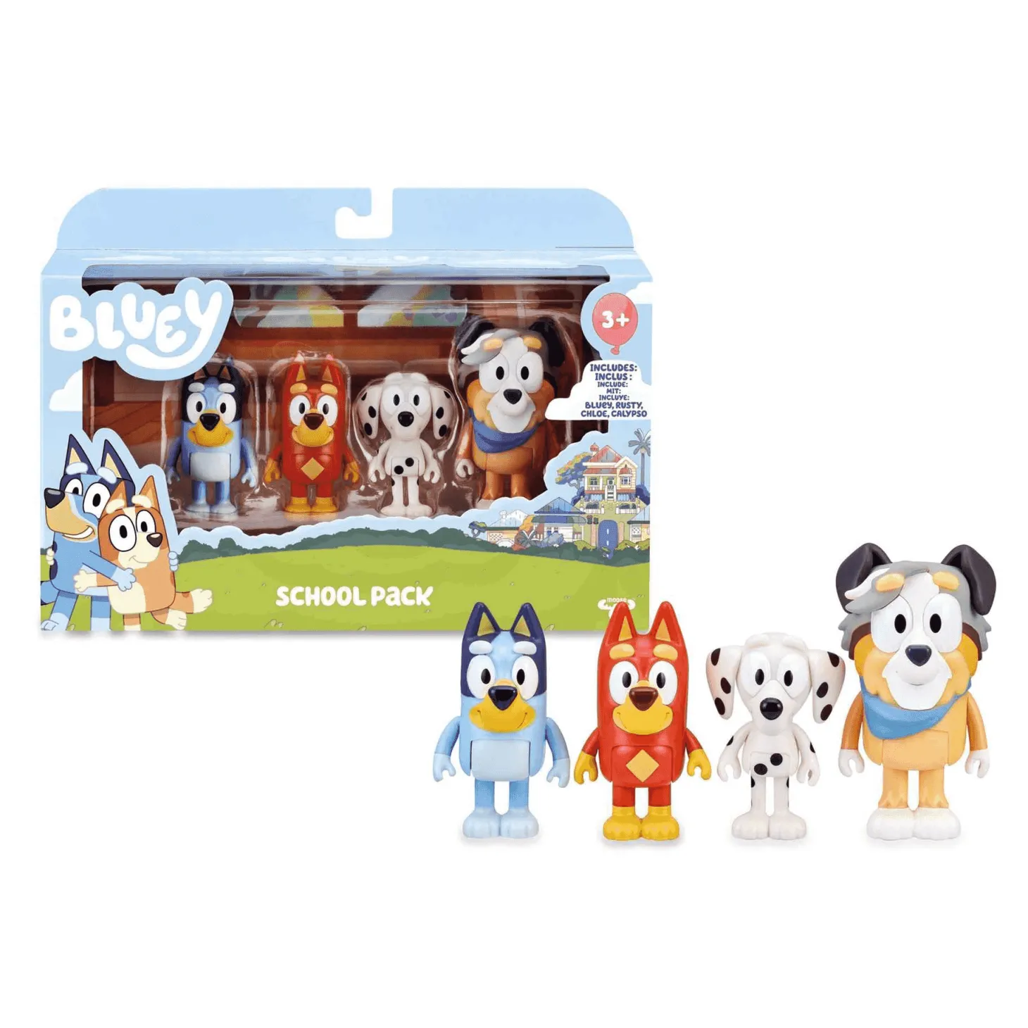 Bluey Pack 4 Figuras