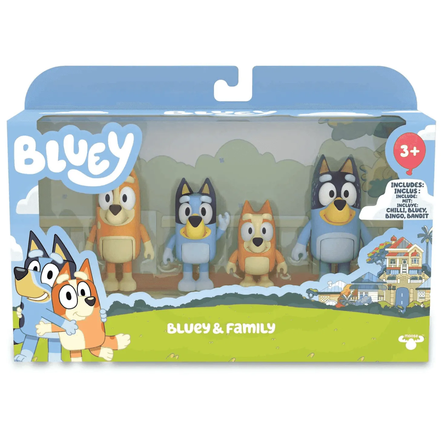 Bluey Pack 4 Figuras