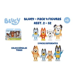 Bluey Pack 4 Figuras