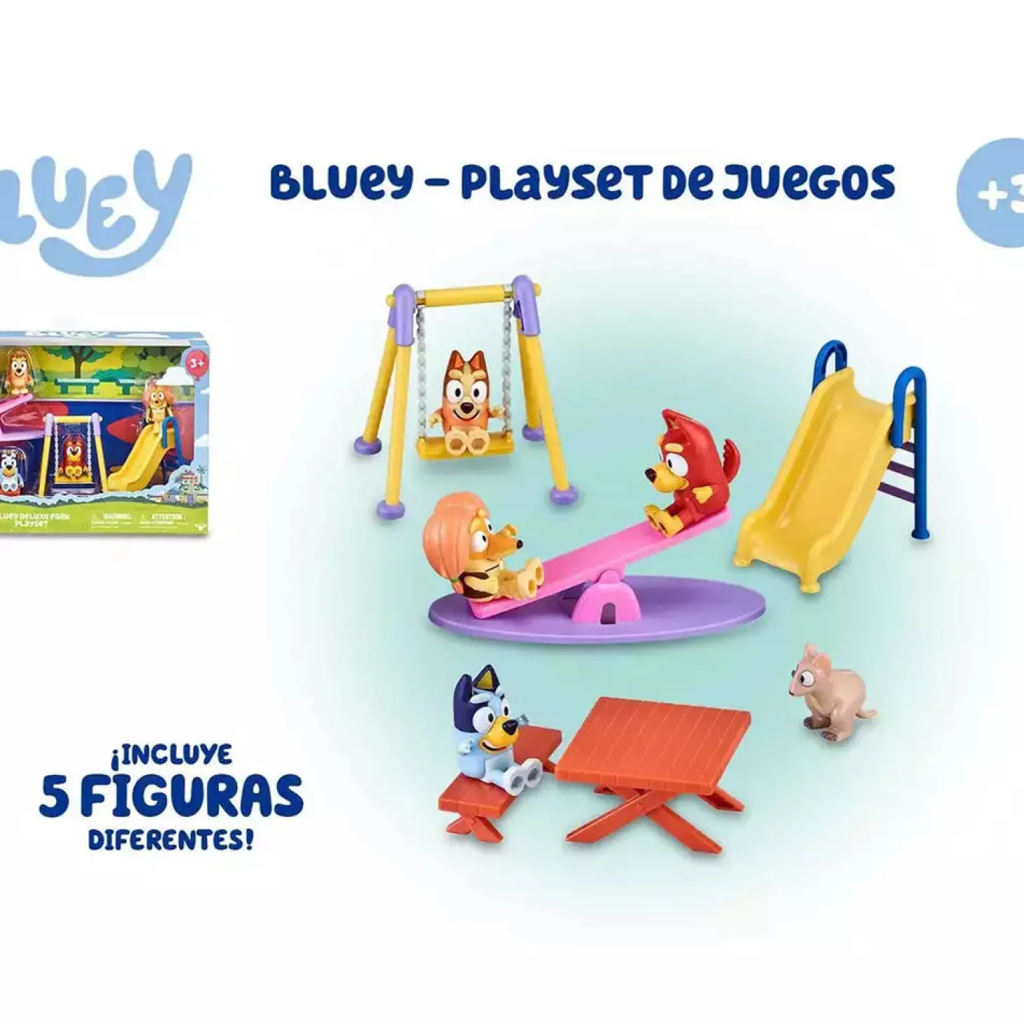 Bluey Playset Deluxe Parque – Juego completo