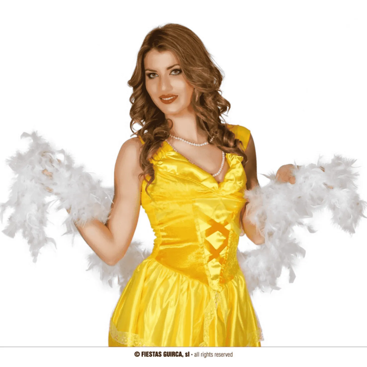 Boa Plumas Blanca Accesorio de Disfraz