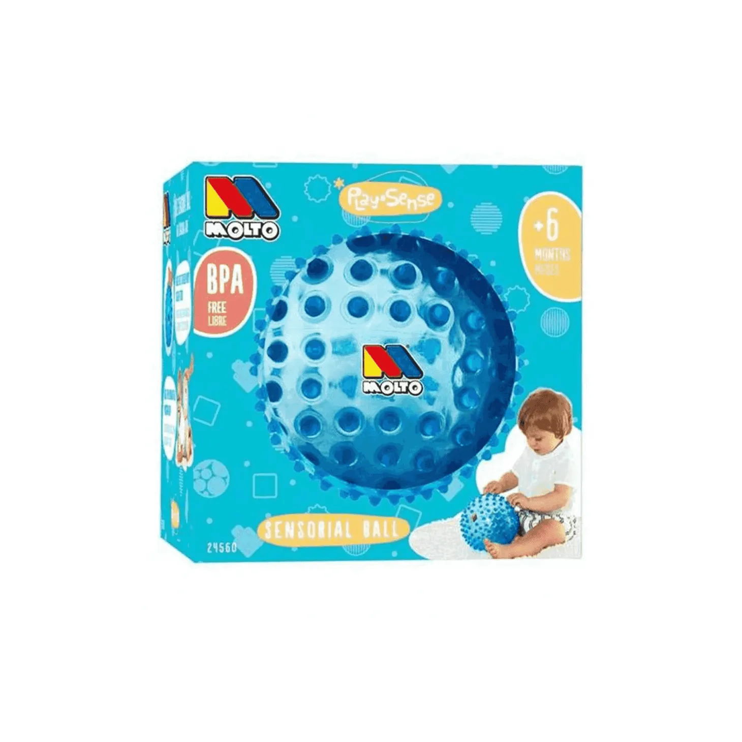 Bola Sensorial Molto Azul de 20 cm