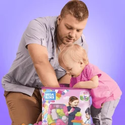 Bolsa Mega Bloks 60 Rosa | Juego de Construcción