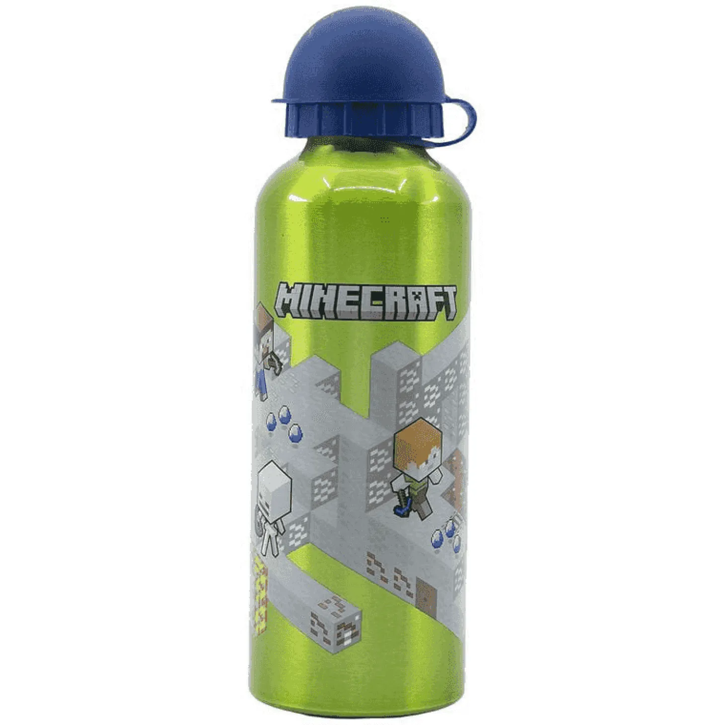 Botella de Aluminio Infantil 530 ml Minecraft Isometric