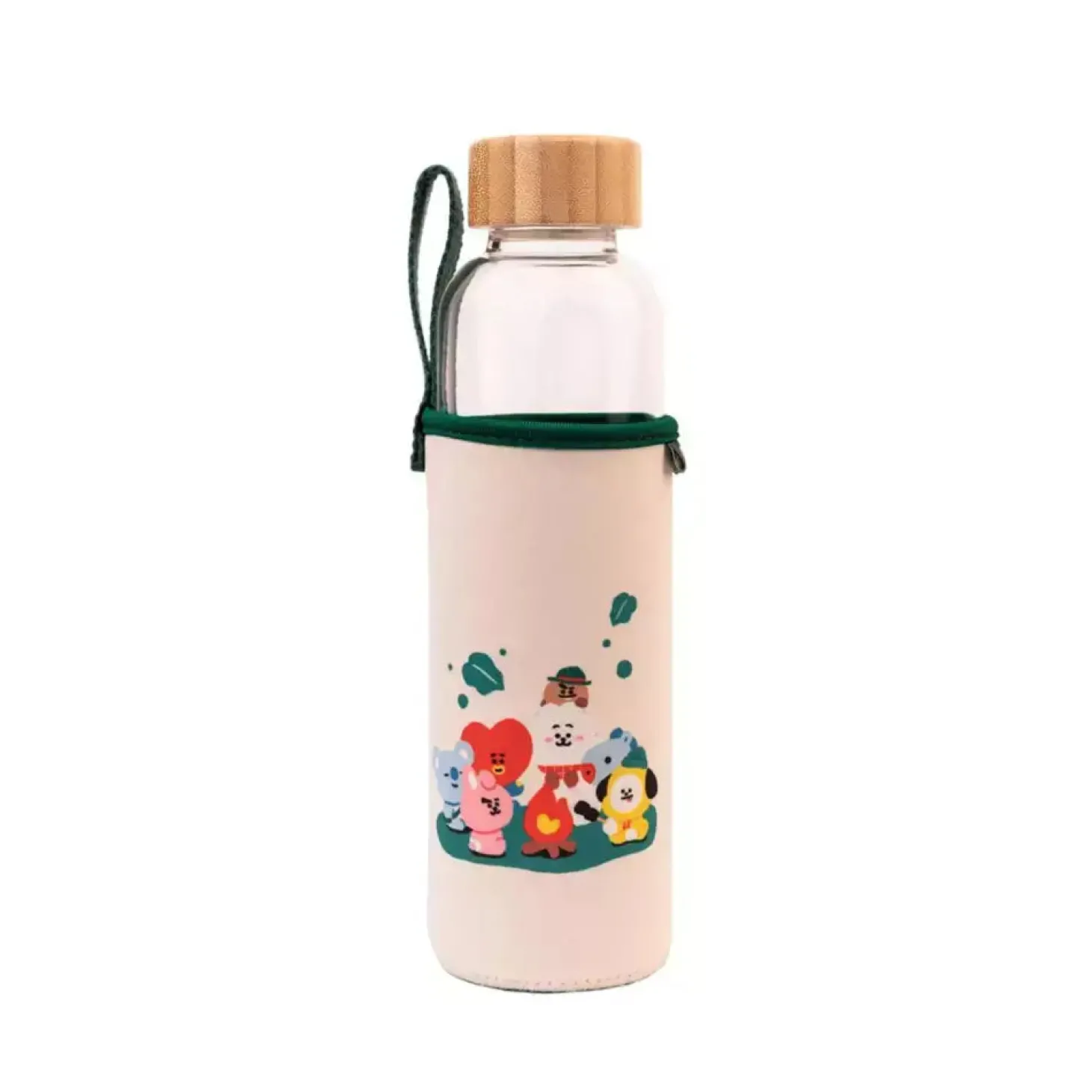 Botella de Cristal BT21 500ml con Funda de Neopreno