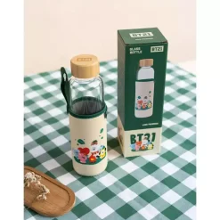 Botella de Cristal BT21 500ml con Funda de Neopreno