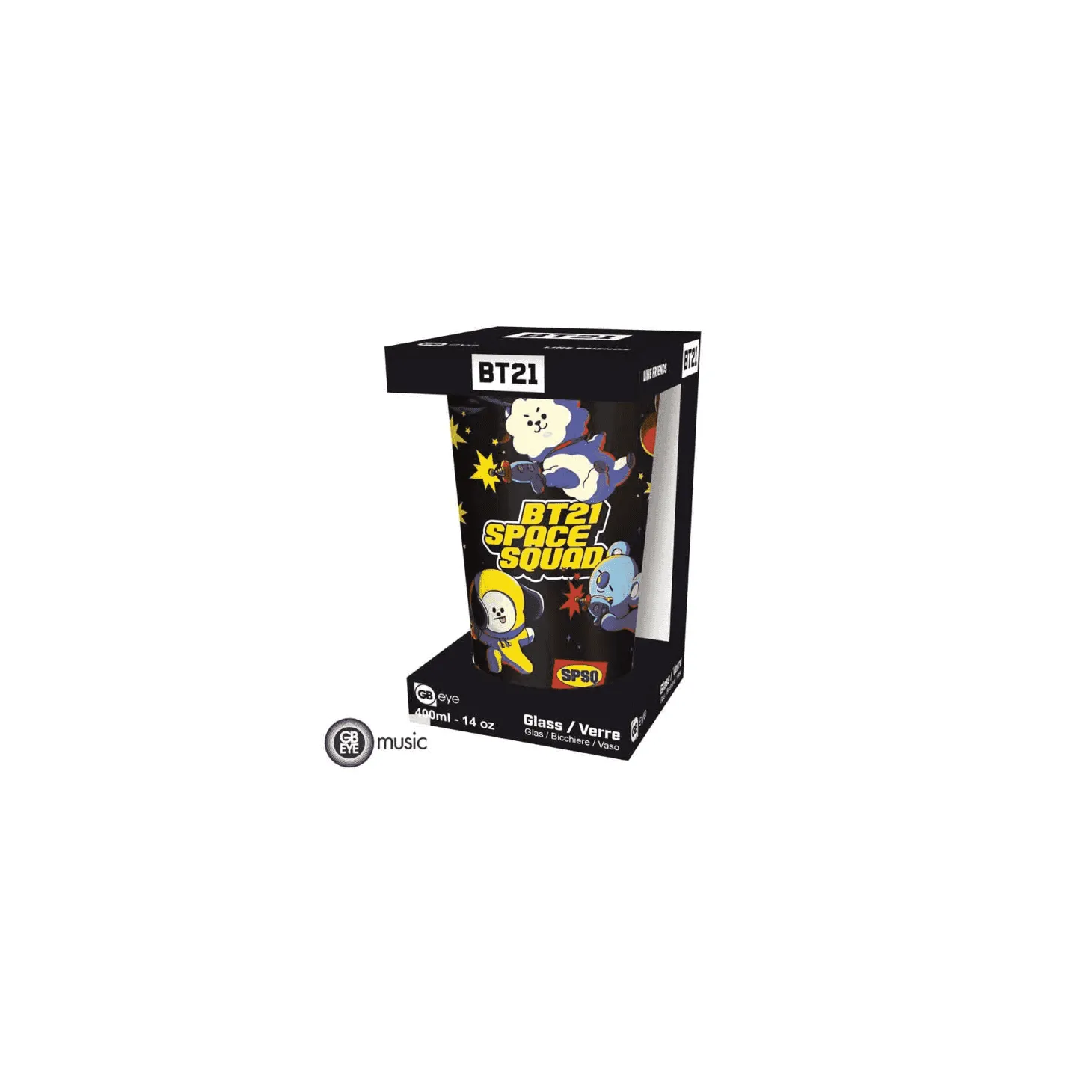 BT21 - Vaso XXL - 400 ml - Escuadrón espacial