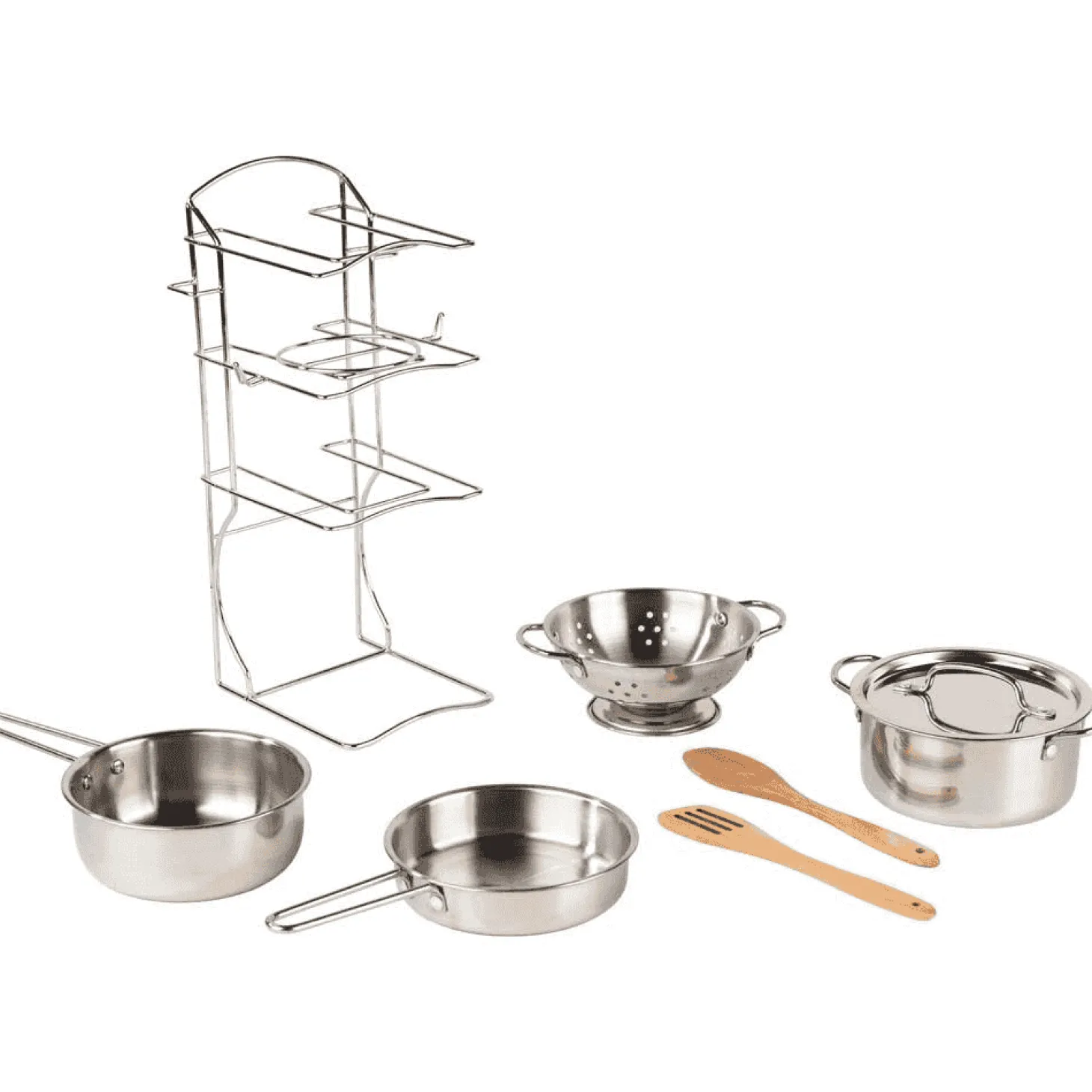 Cacerolas Inox Role Planet – Set de cocina infantil Super Chef 8 piezas (3+)